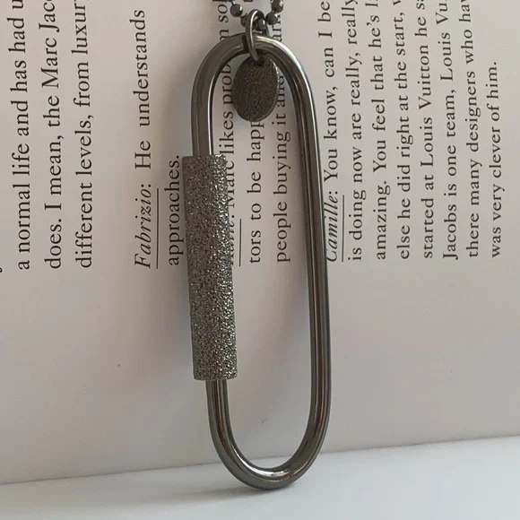 🔥❤️🔥 Brunello Cucinelli Monili Chain Beaded Necklace W/Sparkly Pendant 🔥❤️🔥 - Picture 6 of 13